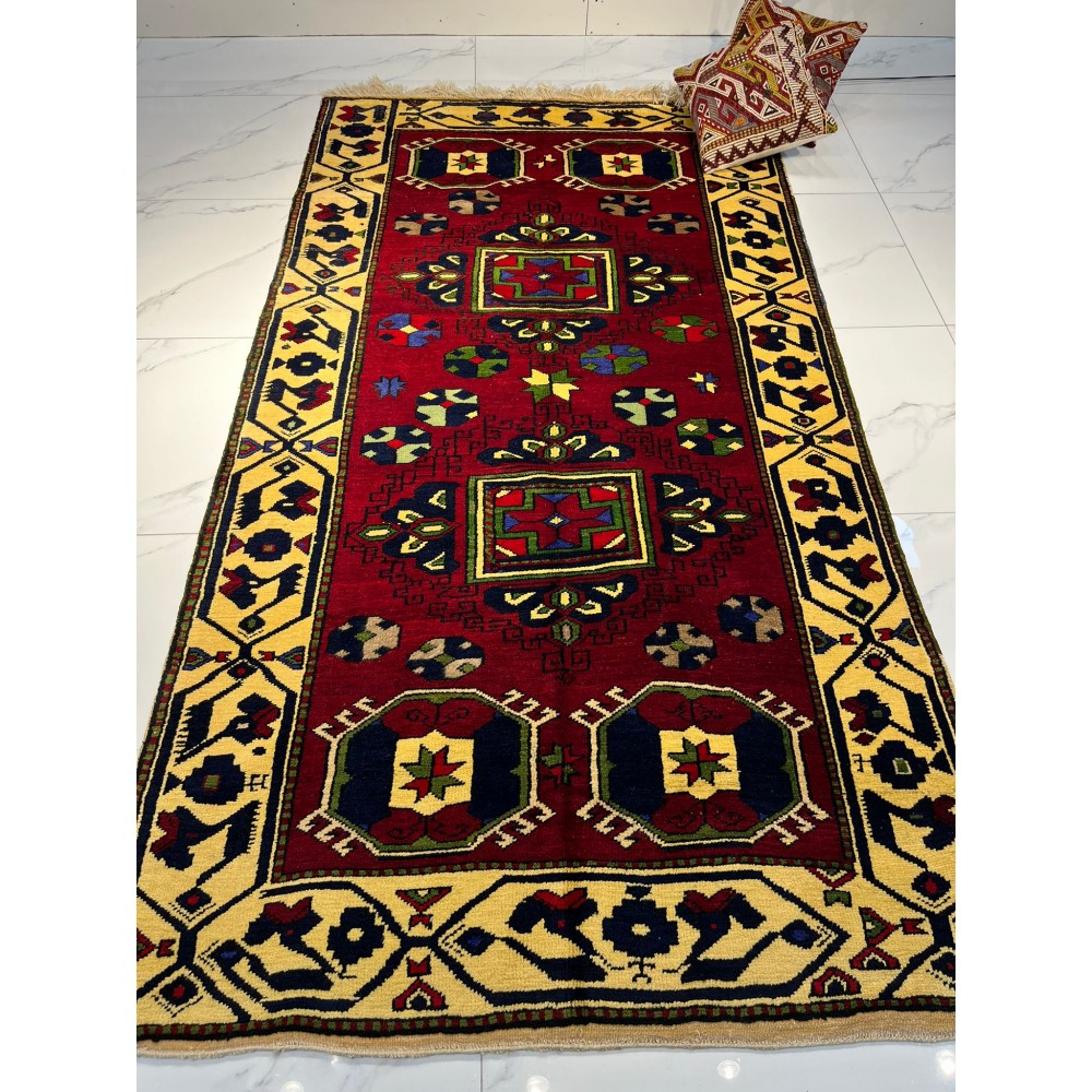 El dokuma Aksaray Sultanhanı Çeyizlik Halı 270x145